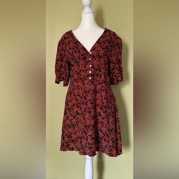 FREE PEOPLE Floral Dress Size Small - Picture 1 of 9